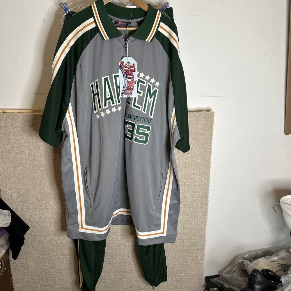 Platinum Fubu jersey Harlem Globetrotters green Warm Up Suit New size XXXL